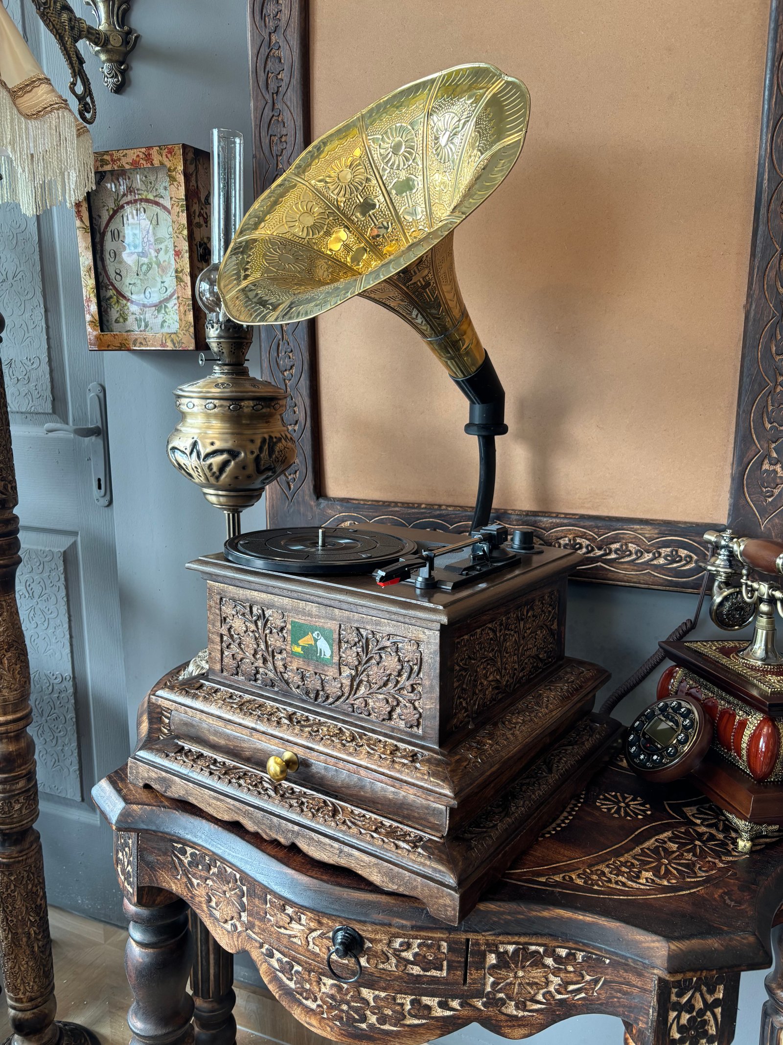 GRAMOFON ÇEKMECELİ MODEL